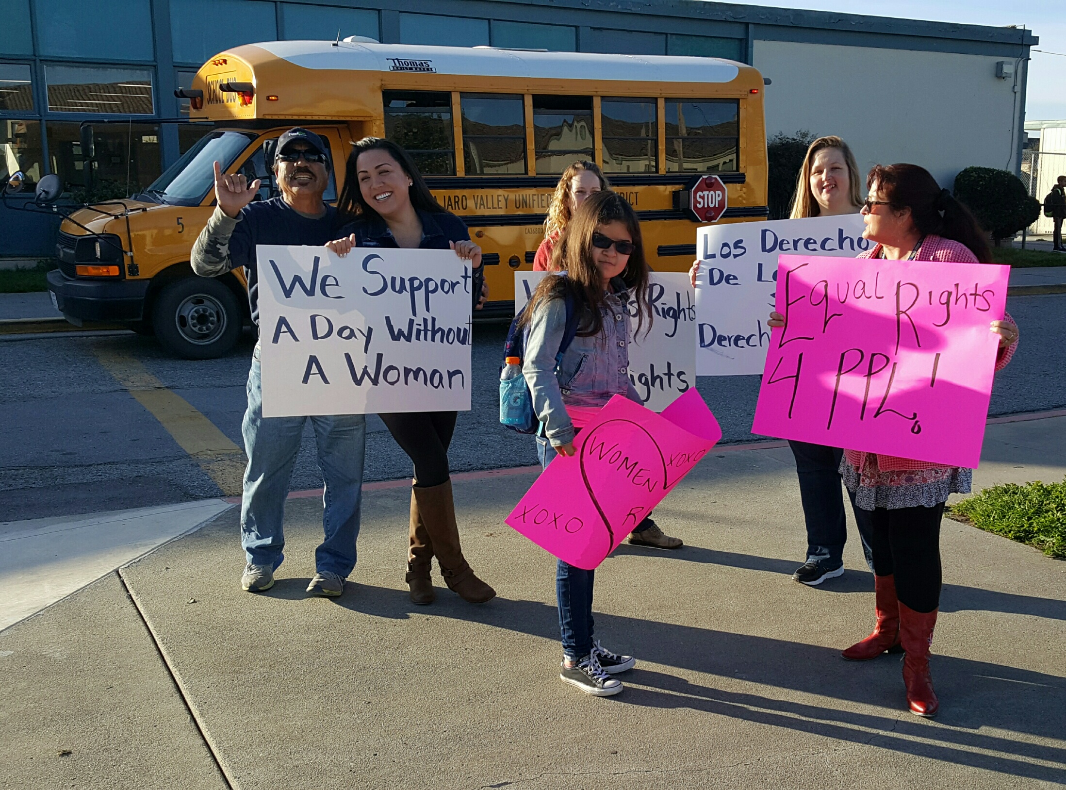 Students supporting equal rights